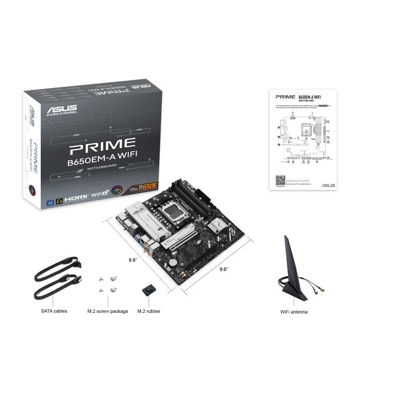 Asus Prime B650EM-A WiFi DDR5 AMD Motherboard