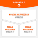 Wicked Cushions Corsair Virtuoso Earpads - WC FreeZe Cooling Gel