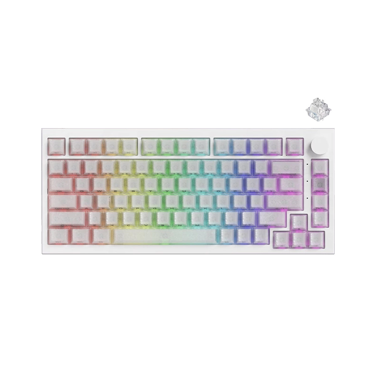 Akko 5075 V5 TMR ARGB Hot-Swap Magnetic Keyboard (White)