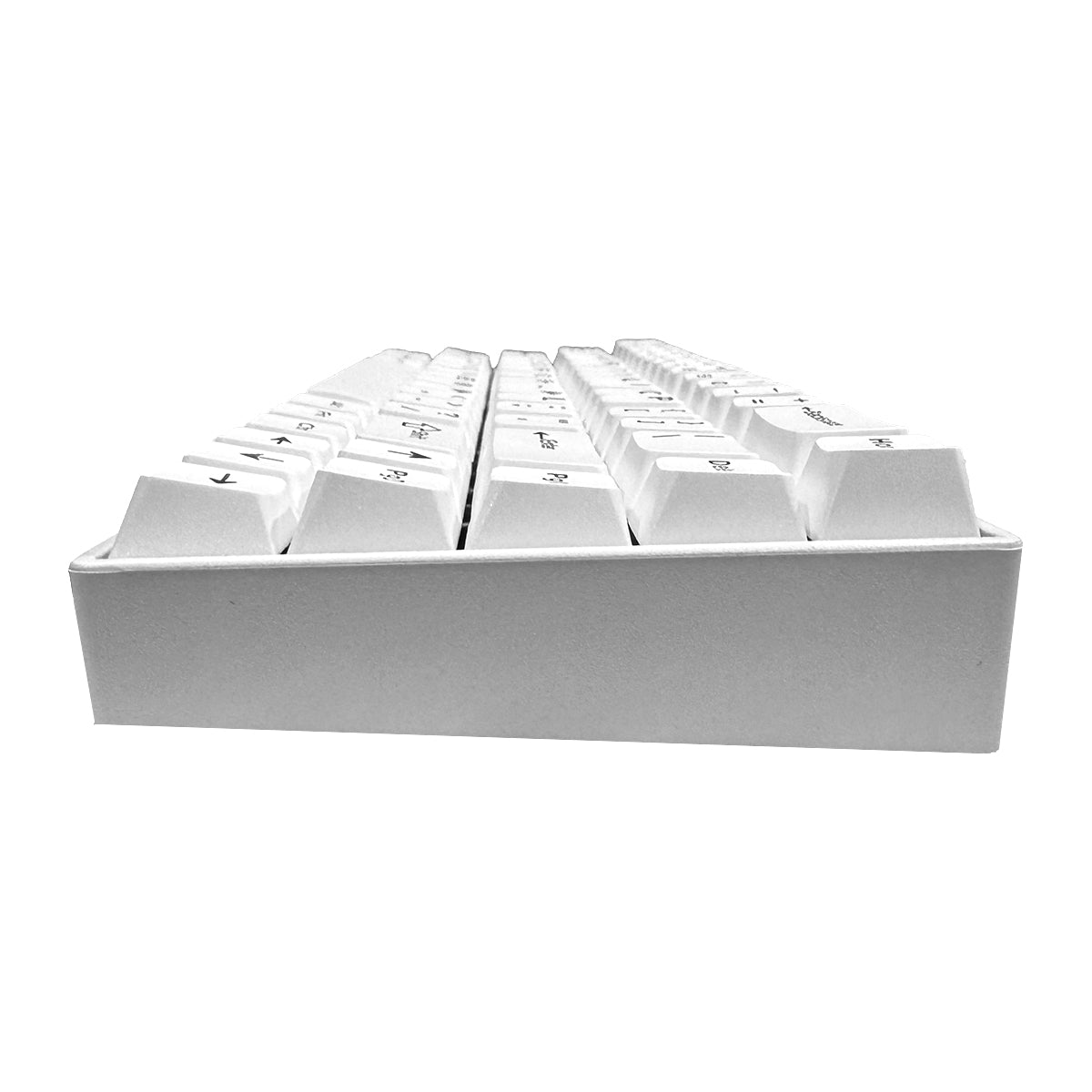 Ajazz AK680 V2 RGB Wired 68-Keys Aluminum Case Hot-Swappable Mechanical Keyboard (White) (Ice Island Switch)