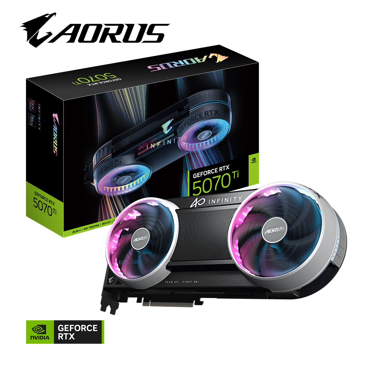 Gigabyte Aorus GeForce RTX 5070 Ti Infinity 16GB GDDR7 Graphics Card