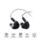 SIMGOT SuperMix 4 1DD + 1BA + 1 Planar + 1PZT Hybrid Drivers Earphones
