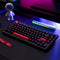 Keychron Lemokey X4 QMK Red Backlight 75% Wired Mechanical Gaming Keyboard - Black-Shine Through Keycap (Brown Switch) (X4-A3)