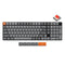 Keychron K17 Max QMK RGB Backlight Hot-Swappable Wireless Custom Mechanical Keyboard (Low Profile Gateron Mechanical Brown Switch/Red Switch) (K17M-H3, K17M-H1)