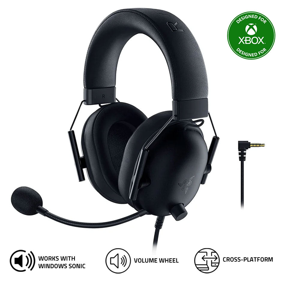 Razer Blackshark V2 X Wired Console Esports Headset For XBOX (Black) | DataBlitz
