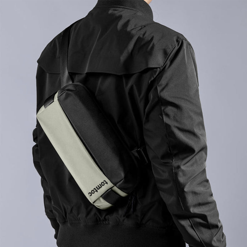 Tomtoc Explorer-T21 Sling Bag With Minimalist EDC Design - Small (Black, Light Gray, Olive Green, Space Grey, Inky Blue) (T21S1D1, T21S1G2, T21S1T1, T21S1G1, T21S1B1)