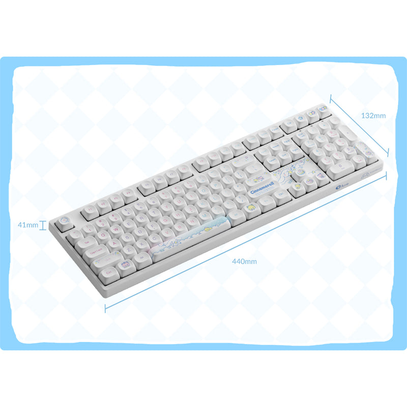 Akko Cinnamoroll Star 5108B Plus Multi-Mode RGB Hot-Swappable Mechanical Keyboard (Akko V3 Piano Pro Switch)