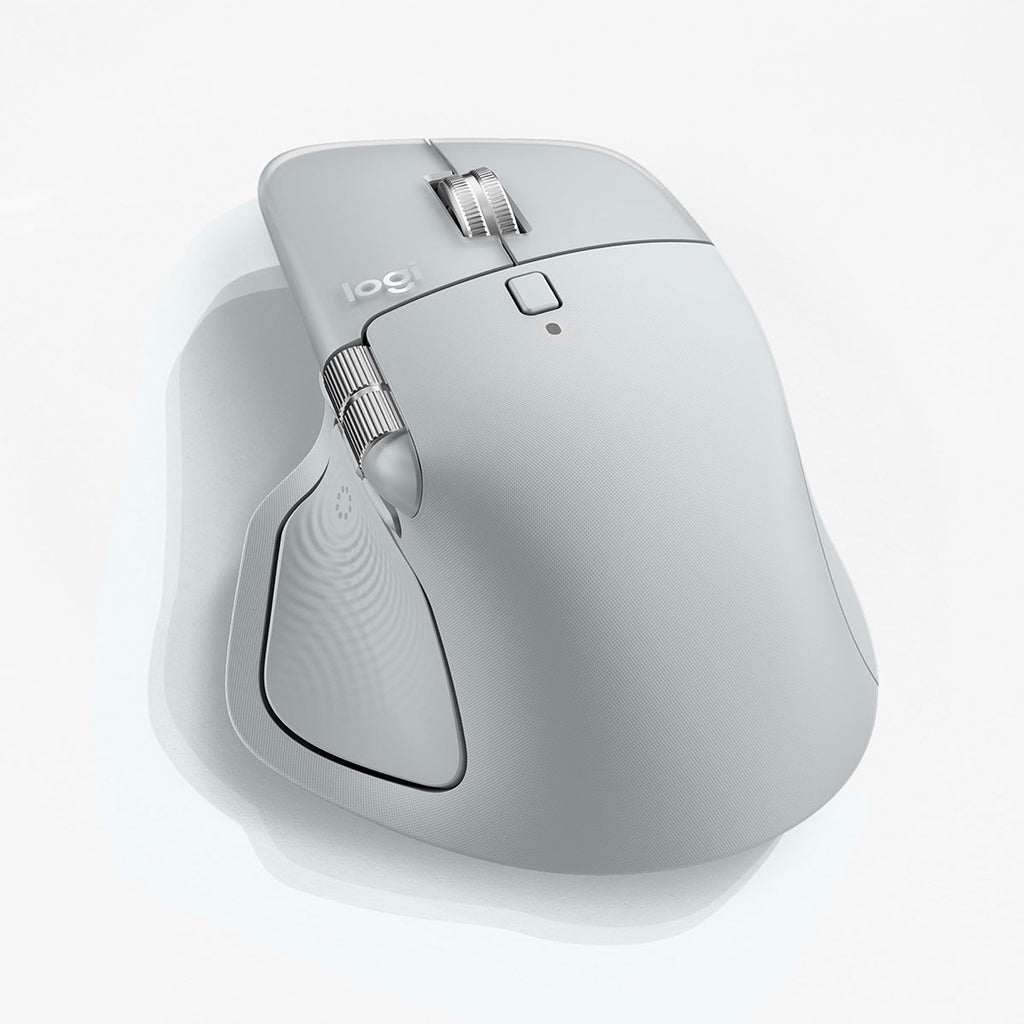 Logitech Master White Logitech Mx Master 4 High-Performance Wireless Mouse (Graphite, Pale Grey)