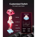 Onikuma MT706 Tri-Mode RGB 81 Keys Mechanical Keyboard with Knob (Black)