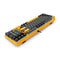 E-Yooso Z-7222 LED Light 98 Keys Wired Hot-Swappable Mechanical Keyboard Black/Yellow (Optical Switch)