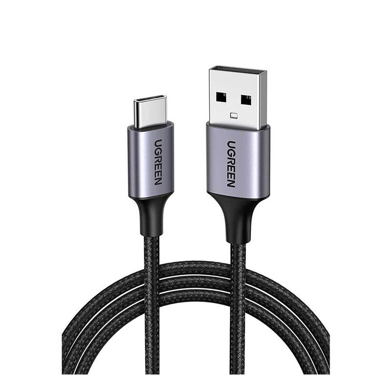 UGreen USB-A 2.0 To USB-C Cable Nickel Plating 0.25m Charging And Data Cable (Black) (US288/60124)