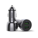 UGreen QC 3.0+QC 3.0 Dual USB-a 36w Fast Car Charger - (Gray) (CD213/10144)