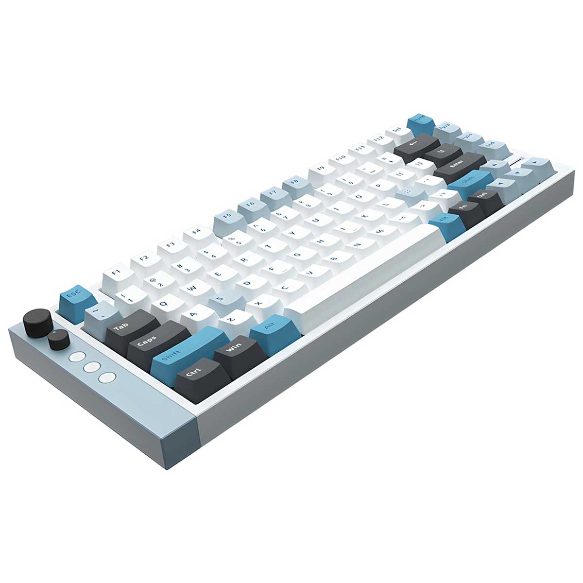 Lamzu Jet75 RGB 82 Keys Hall Effect Aluminum Case Wired Magnetic Gaming Keyboard White/Blue
