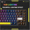 Onikuma G58 82-Key RGB Wired Hot-Swappable Mechanical Keyboard (Black, White) (Tea Axis Switch)