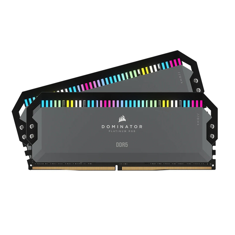 Corsair Dominator Platinum RGB 32GB (2x16GB) DDR5 DRAM 6000MT/s CL30 AMD EXPO & Intel XMP Memory Kit (CMT32GX5M2B6000Z30K)