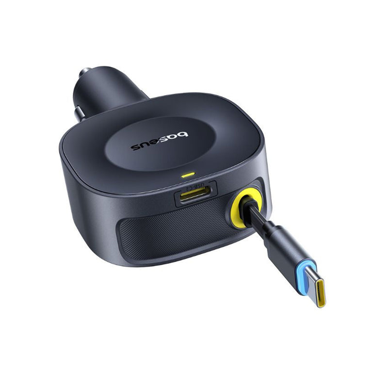 Baseus PrimeTrip VR2 Car Charger with Retractable Cable C+C 30W (Cosmic Black) (C0206400)