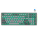 E-Yooso Z-99 RGB 99-Keys Wired Mechanical Keyboard Double Grey (Blue Switch, Silverwood Switch)