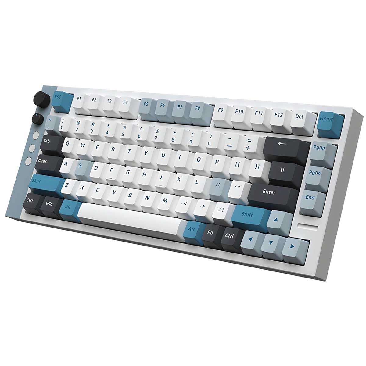 Lamzu Jet75 RGB 82 Keys Hall Effect Aluminum Case Wired Magnetic Gaming Keyboard White/Blue
