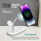 Promate Synergy 54W High Speed MAGSAFE 4-IN-1 Wireless Charging Station (White)