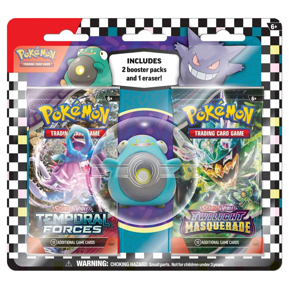 Pokemon Trading Card Game Back To School Eraser Blister (290-85822)