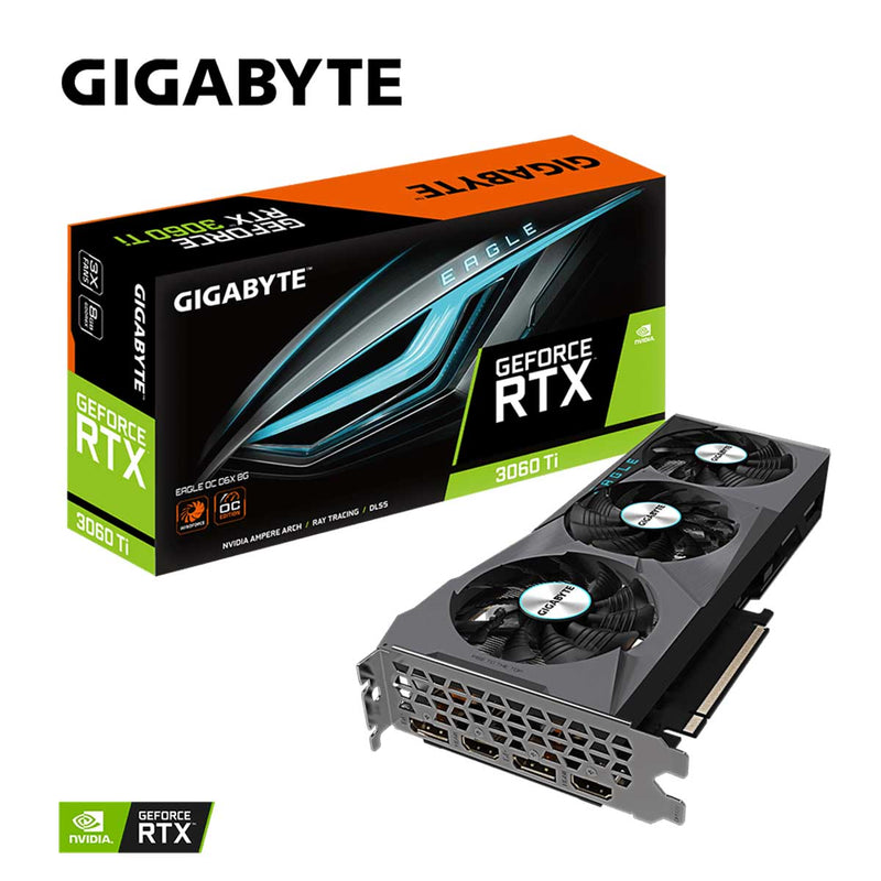 Gigabyte GeForce RTX 3060 Ti Eagle OC 8GB GDDR6X Graphics Card