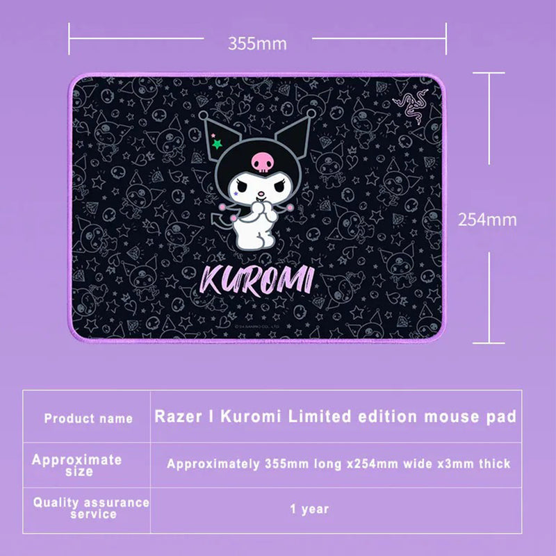 Razer x Sanrio Kuromi DeathAdder Essential Gaming Mouse & Mousepad Bundle