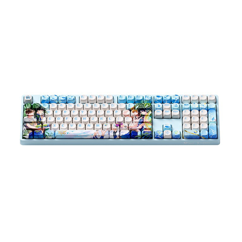 Akko Team Blue Rain 5108B Plus Multi-Mode RGB Hot-Swappable Mechanical Keyboard (Akko V3 Piano Pro Switch)