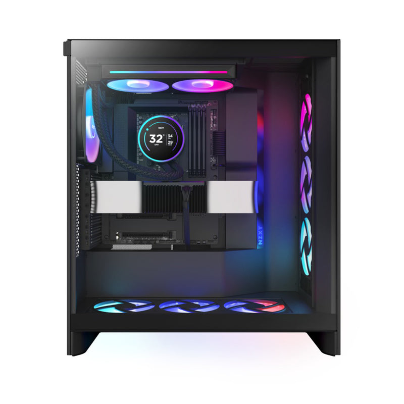 NZXT Kraken Elite 240 RGB 240mm AIO Liquid Cooler with IPS LCD & RGB Core Single-Frame Fan (Black, White) (RL-KR24E-B2, RL-KR24E-W2)

