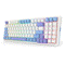 Redragon K664WBP-RGB-PRO Gloria Pro 3 Modes Hot-Swappable Gasket Keyboard (White-Blue-Purple)