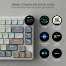 Royal Kludge RK N80 Tri-Mode RGB 80 Keys Hot Swappable Mechanical Keyboard Pearly Dawn