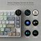 Royal Kludge RK N80 Tri-Mode RGB 80 Keys Hot Swappable Mechanical Keyboard Pearly Dawn