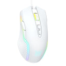 Onikuma CW905 RGB 3600 DPI Wired Professional Gaming Mouse (White)