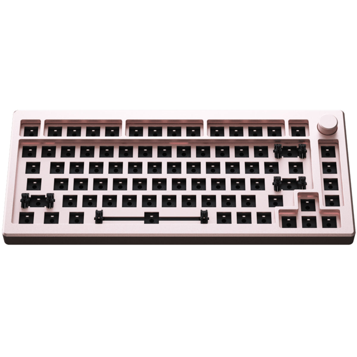 AKKO MOD007 RGB MECHANICAL KEYBOARD HOT-SWAPPABLE DIY KIT GASKET MOUNT WITH 82-KEY LAYOUT (PINK) - DataBlitz