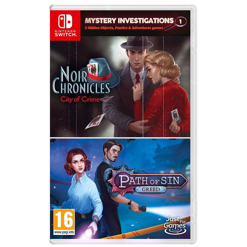 Nintendo Switch Mystery Investigations 1 Noir Chronicles City Of Crime + Path Of Sin Greed (EU)