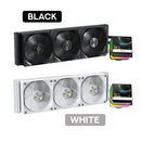 Ocypus Sigma L36 Pro 360mm ARGB AIO Liquid Cooler with 3.5" Square IPS Screen (Black, White)