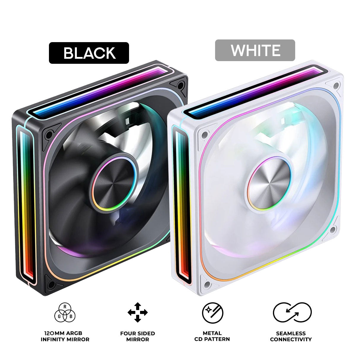Jonsbo ZA-120 120mm ARGB Infinity Mirror Series Fan  | DataBlitz