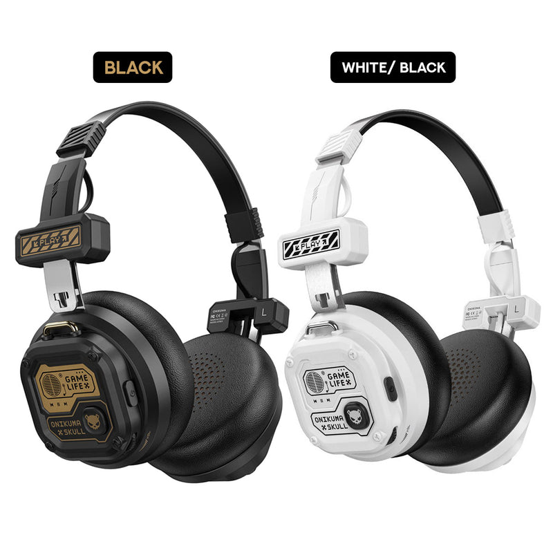 Onikuma GT803 Wireless Gaming Headset (Black, White/Black)