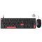 Keychron Lemokey X2 QMK Red Backlight Full Size Wired Mechanical Gaming Keyboard With M55 Mouse Combo (Brown Switch, Red Switch) (X2-C3, X2-C1)