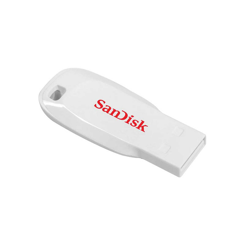 SanDisk Cruzer Blade USB 2.0 Flash Drive - 16GB (White)