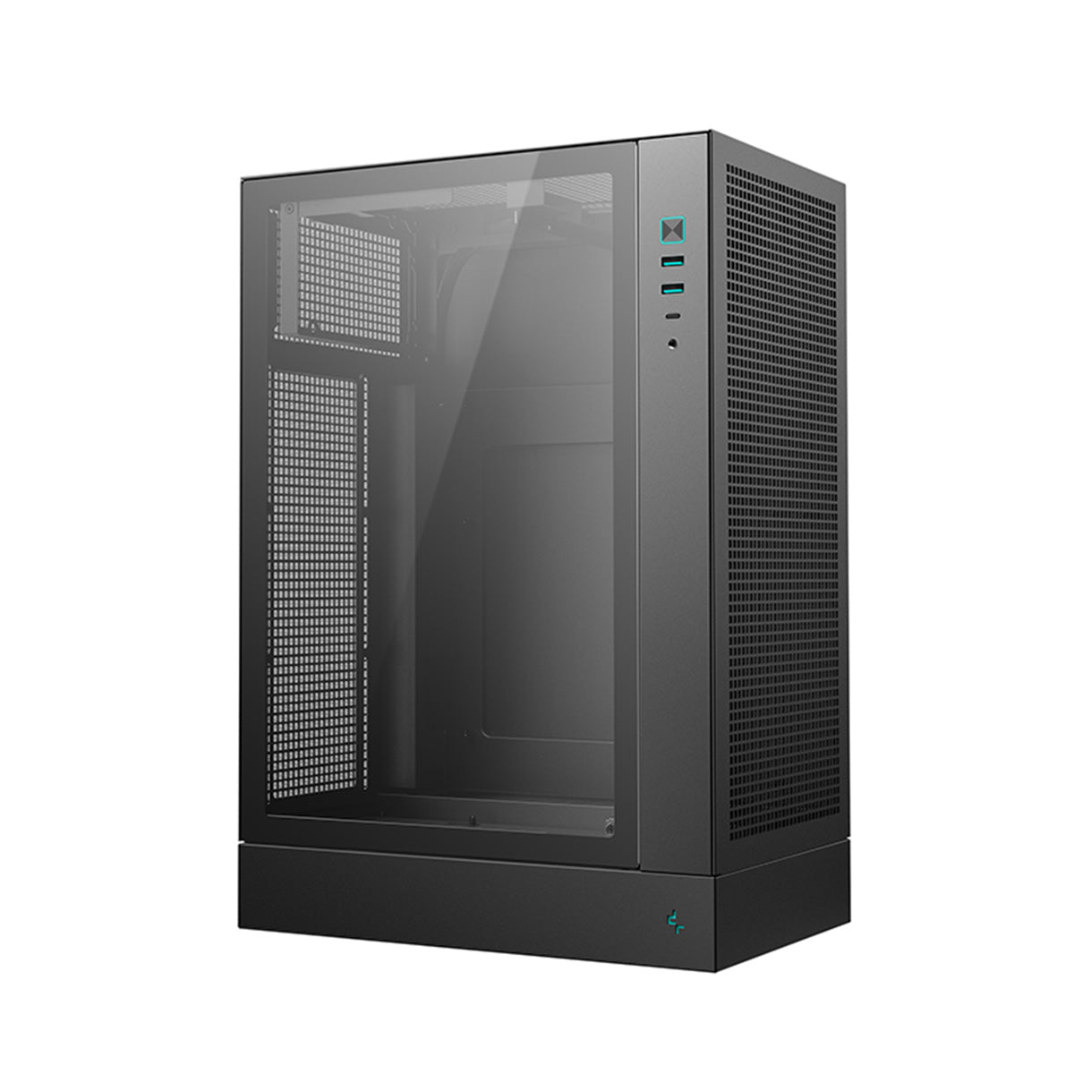DeepCool CH170 Plus Vertical M-ATX Compact Case (Black, White)