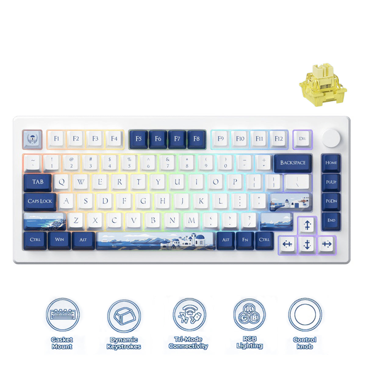 Akko MOD 007B HE PC Tri-Mode RGB Mechanical Keyboard