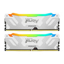 Kingston Fury Renegade 32GB (2X16GB) DDR5 RGB XMP 6400MT/S CL32 Memory (White) (KF564C32RWAK2-32)