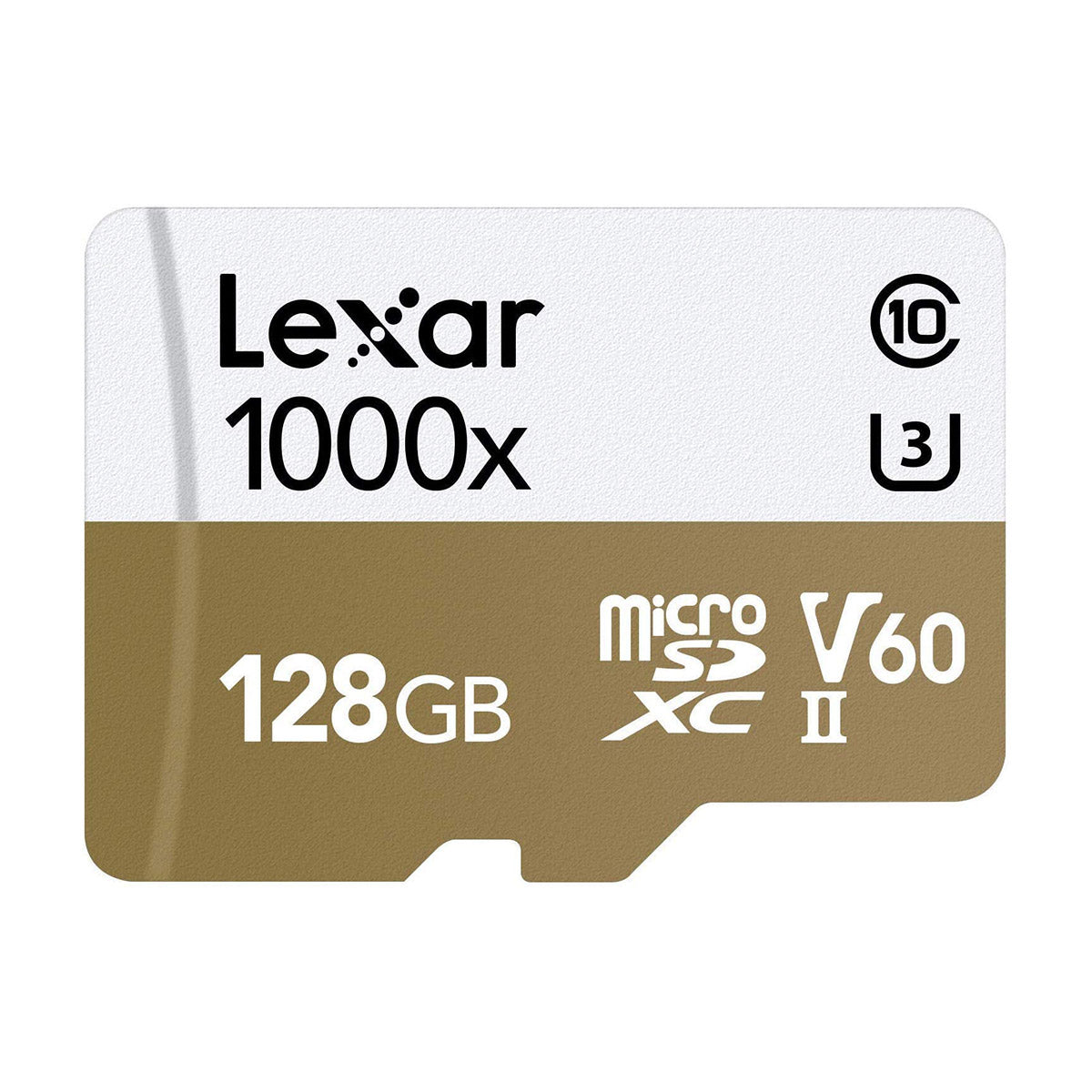 Lexar Professional 1000x microSDXC UHS-II C10 U3 V60 150MB/s Read Memory Card with Adapter