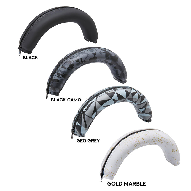 Wicked Cushions Corsair Virtuoso Silicone Headband Cover - WC BandZ Virtuoso V2 (Black, Black Camo, Geo Grey, Gold Marble)