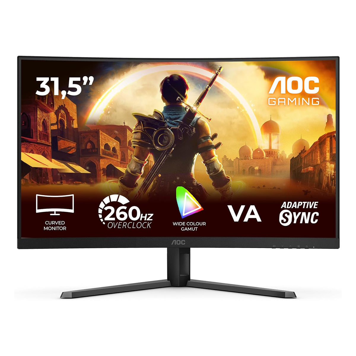 AOC C32G42ZE/71 31.5" FHD (1920x1080) 260Hz OC 0.3ms MPRT / 4ms GTG Adaptive-Sync Fast VA Curved
