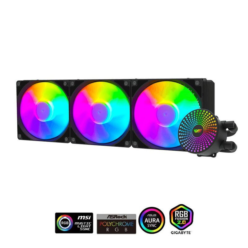 Darkflash Radiant DC-360 ARGB All-In-One 360MM Liquid CPU Cooler (Black)