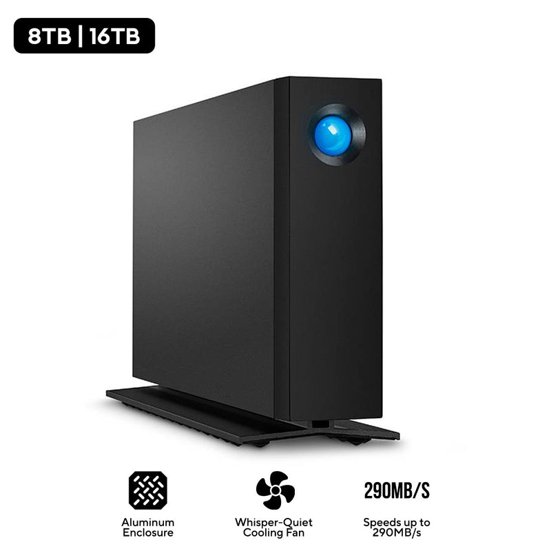 Seagate LaCie d2 Professional USB-C 3.2 Gen 2 Portable Hard Drive (8TB, 16TB)