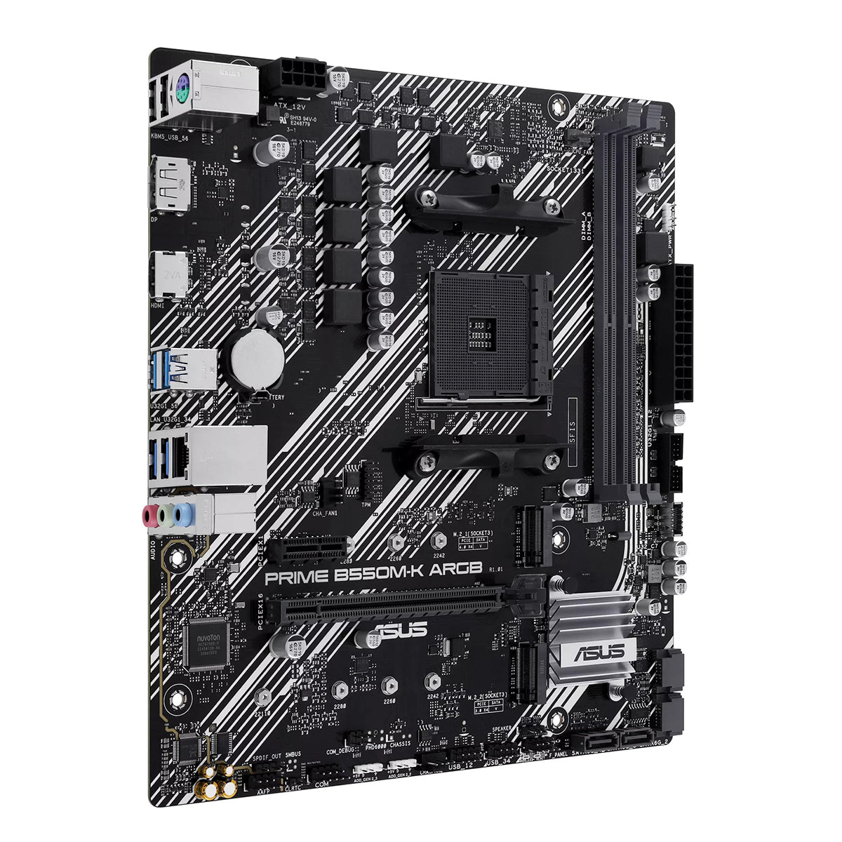 ASUS Prime B550M-K ARGB AM4 Motherboard - Main Image