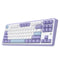 Ajazz AK870 RGB Wired 87-Keys TKL Gasket-mounted Hot Swappable Mechanical Keyboard (Purple/White/Blue) (Magnetic Switch)