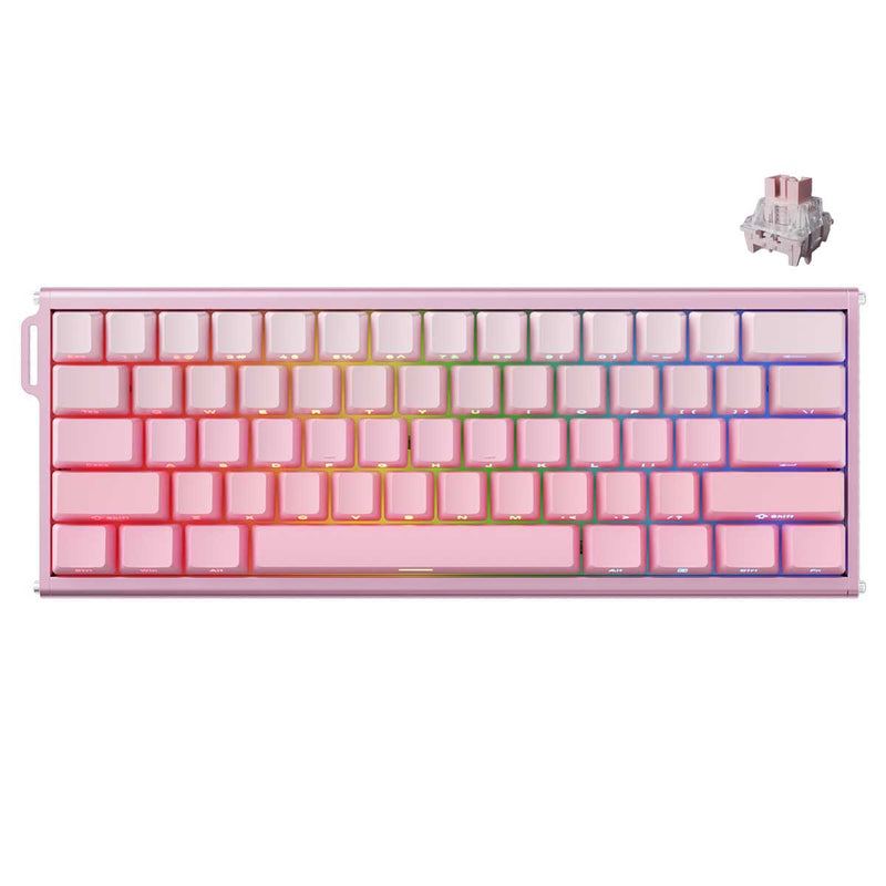 Ajazz ALUX60 RGB Wired 61-Keys Hot-Swappable Mechanical Keyboard 